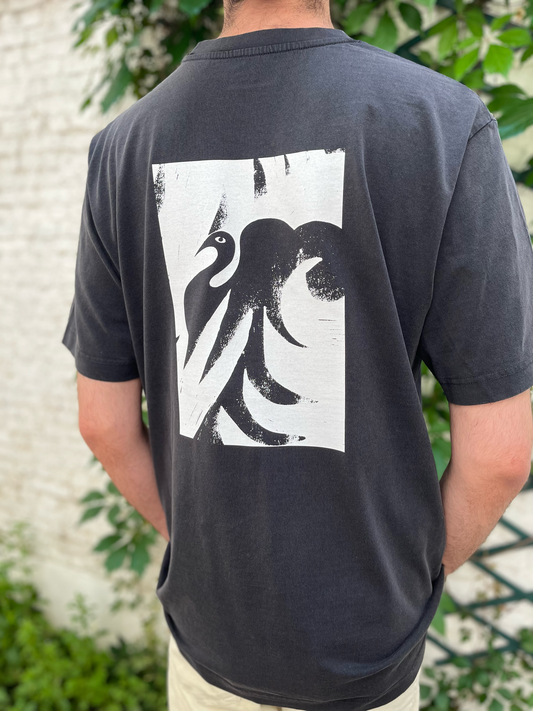 B&W Short Sleeve Graphic T-Shirt